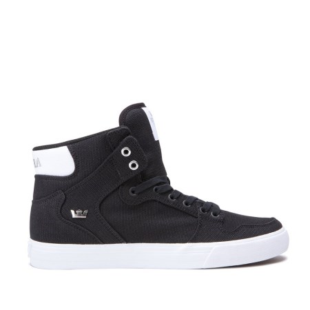 Supra Vaider Mens High Tops Shoes Black UK 52ASR